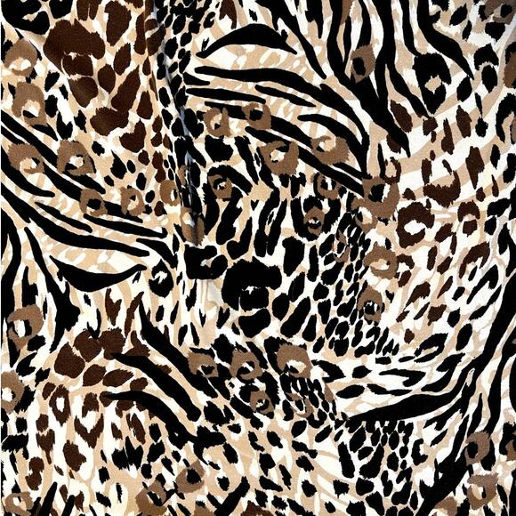 Alfred Dunner, Animal Print Top, Neckline detail studs, PL - Picture 4 of 9